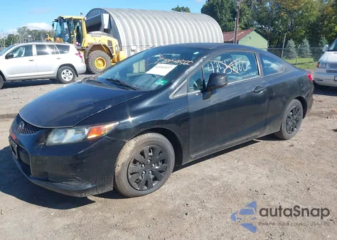 2012 Honda Civic Lx from USA, damaged, VIN 2HGFG3B57CH541614